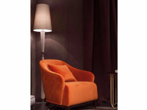 Кожаный торшер