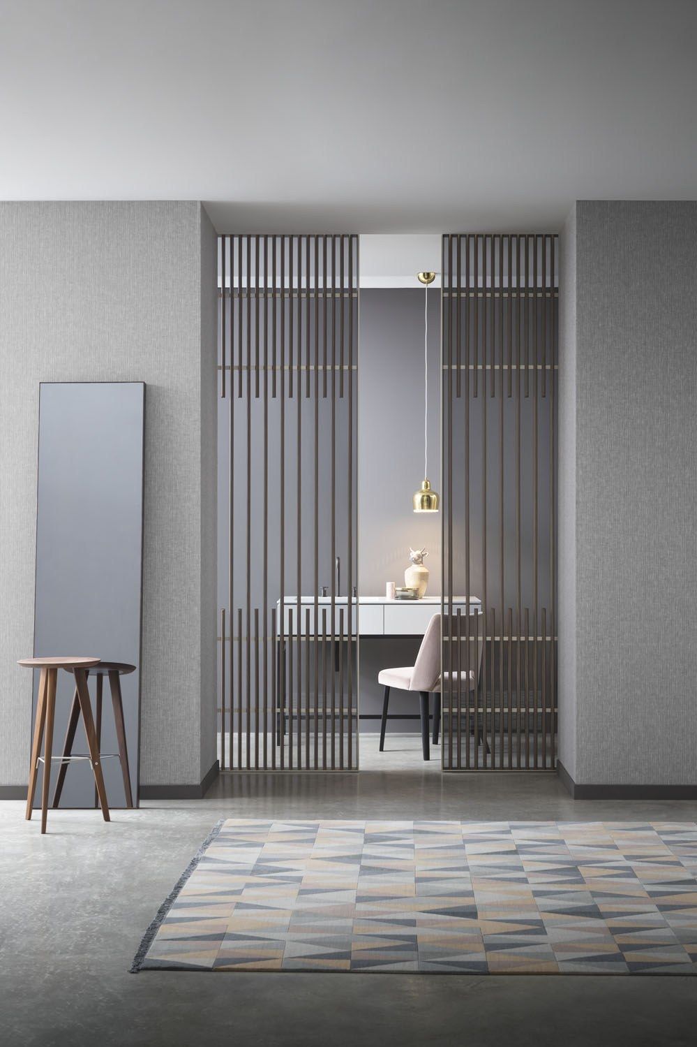 Алюминиевая и стеклянная дверь Lualdi раздвижные и поворотные системы из стекла ARCH-00050345 - Вид №4