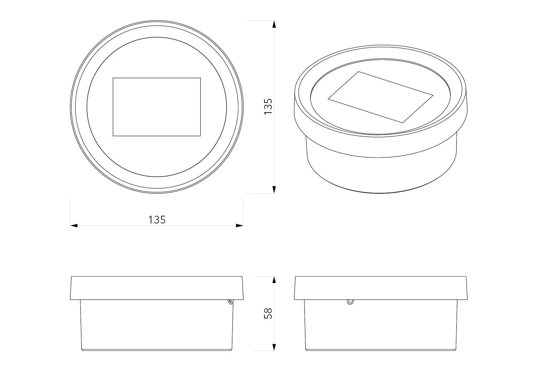 Коробка для электрической системы из натурального алюминия Genuit Silver ARCH-00042442 - Вид №8