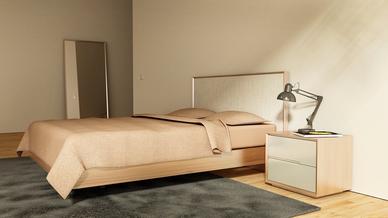 Деревянная двуспальная кровать WUDA ARCH-00059132 - Вид №6