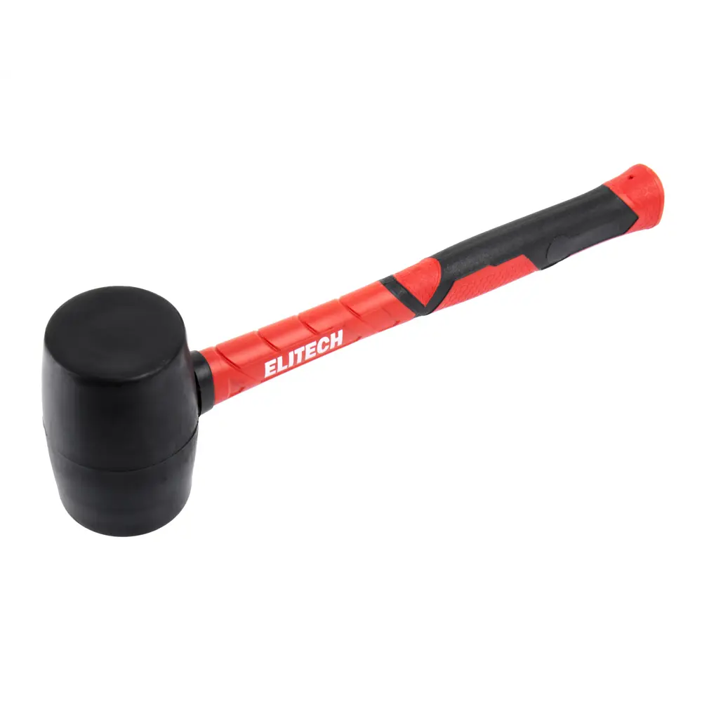 Киянка резиновая Elitech с фиберглассовой рукояткой 450 г 89407122 STLM-1578690