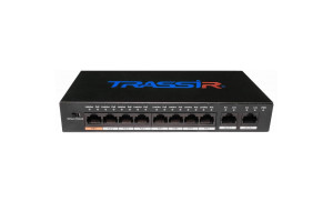 16402384 Коммутатор PoE Ethernet, TR-NS1010-96-8PoE v3 УТ-00028117 Trassir
