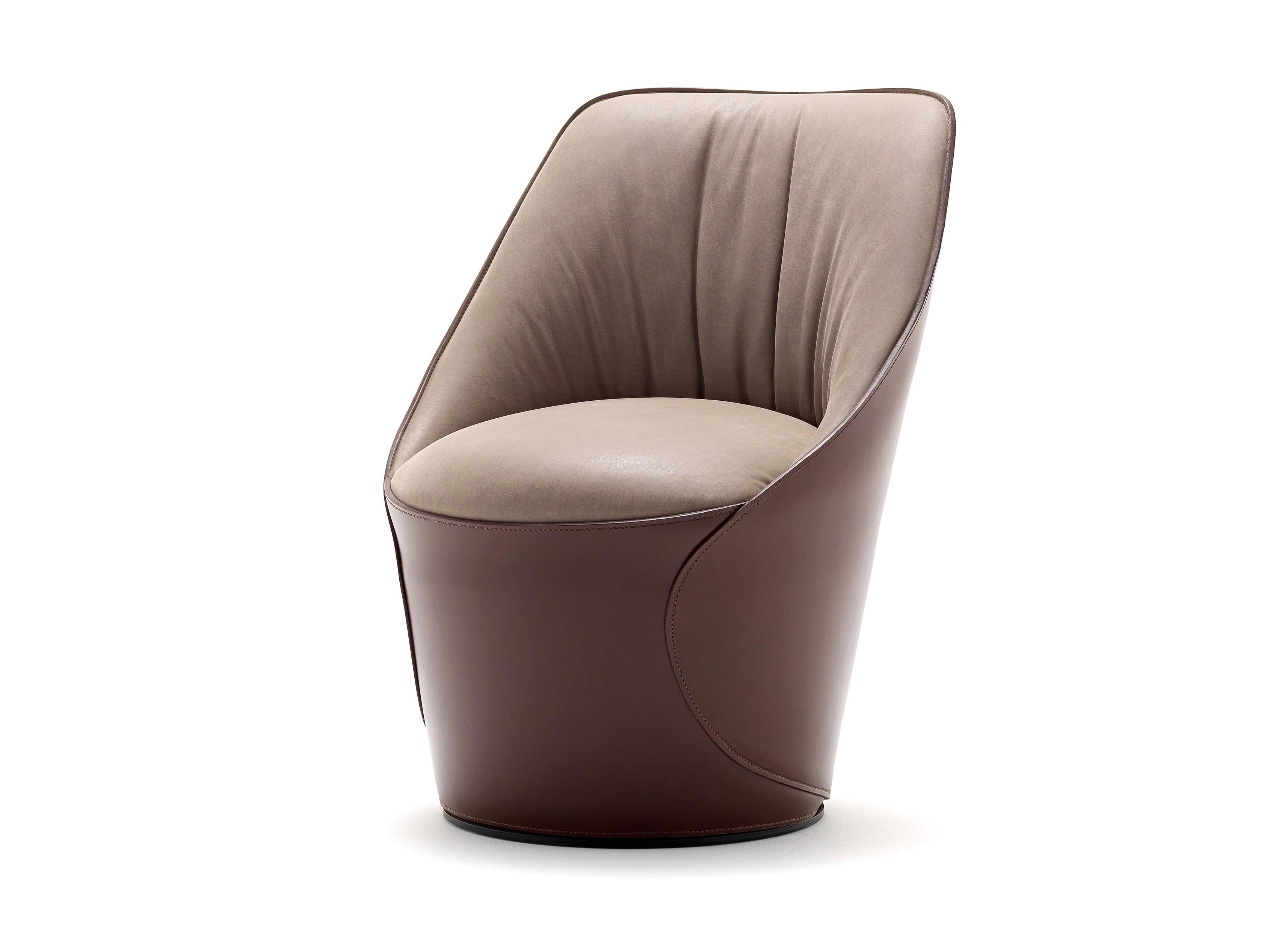 Кожаный поворотный стул Fasem Electa ARCH-00079586 - Вид №12