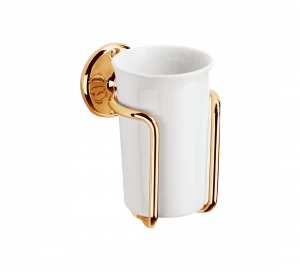 Gentry Home Керамический держатель стакана Queen Темное золото GH102484