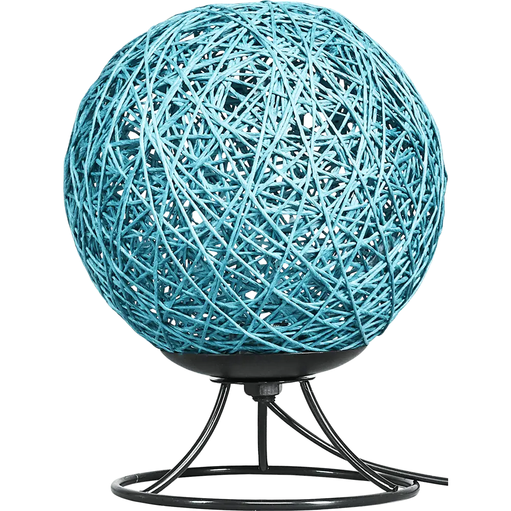 Ночник светодиодный «Ротанговая нить» 1.5 м? тёплый белый свет цвет голубой APEYRON STLM-2023122