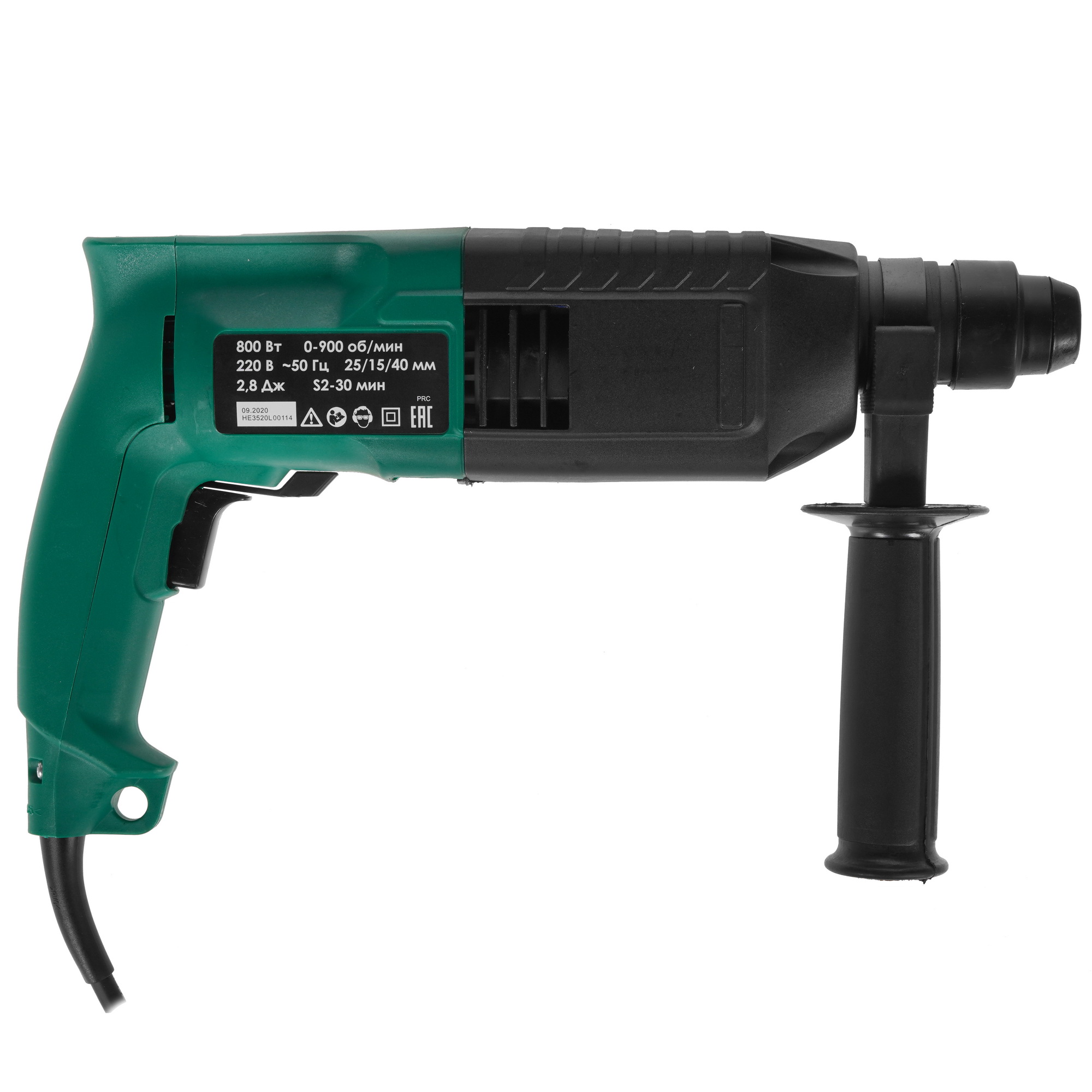 Перфоратор Дифмаш ПЭГ-010 [SDS-Plus, 800 Вт, 2.8 Дж, 900 об/мин, 4850 уд/мин,  кейс, 2.7 кг] 5321669 STDN-0081794 - Вид №1