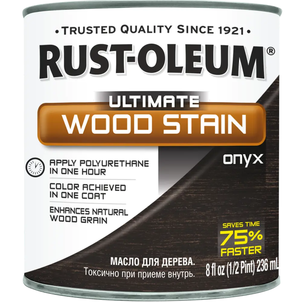 Масло тонирующее Ultimate цвет оникс 0.236 л RUST-OLEUM STLM-2205728 - Вид №1