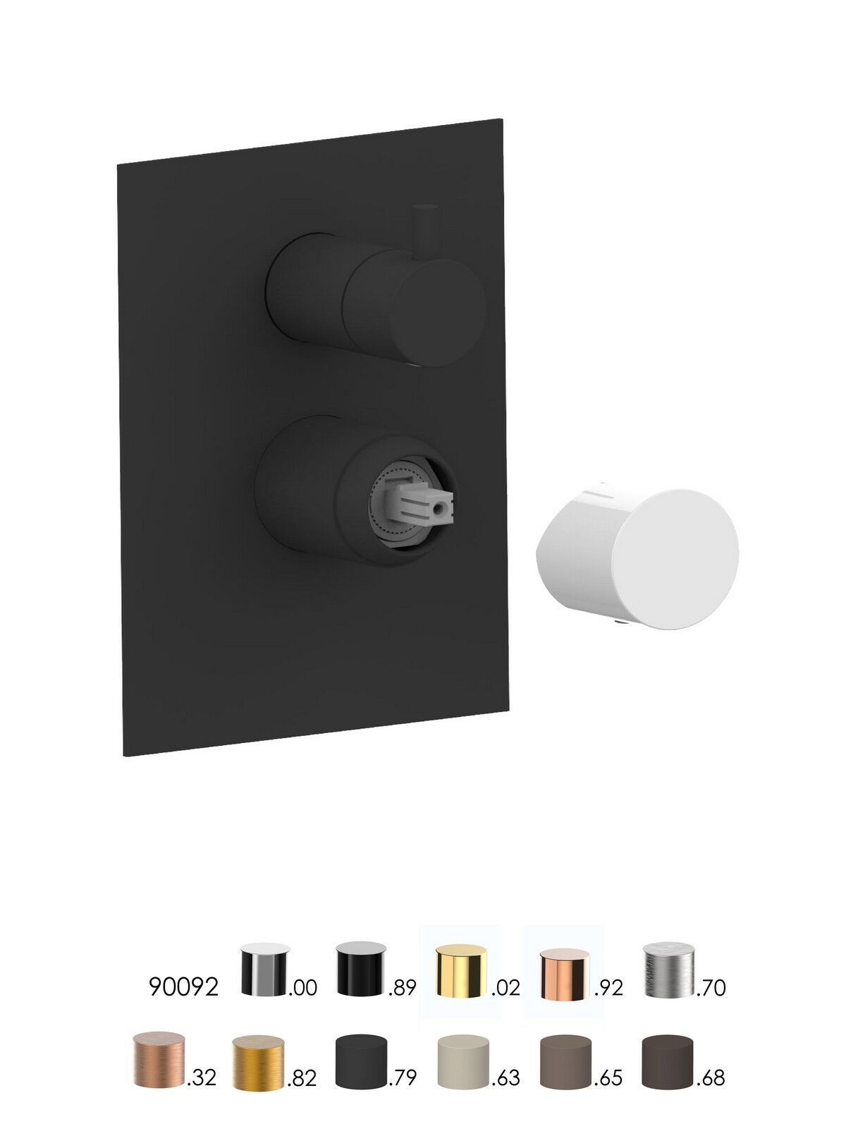 Встраиваемый однорычажный смеситель для душа с переключателем Rubinetterie Frattini Narciso S ARCH-00138952 - Вид №15