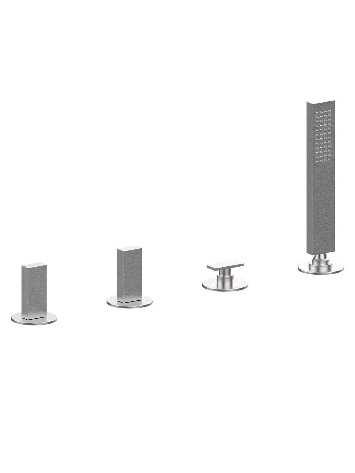 Смеситель для ванны с 4 отверстиями и переключателем Rubinetterie Frattini Vita Due ARCH-00141139 - Вид №8