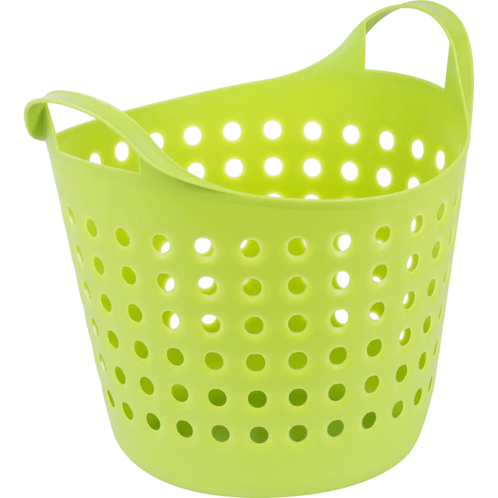 Корзина для хранения Soft 27.4x29.5x32.7 см 10 л пластик без крышки цвет зелёный BEROSSI STLM-2180819
