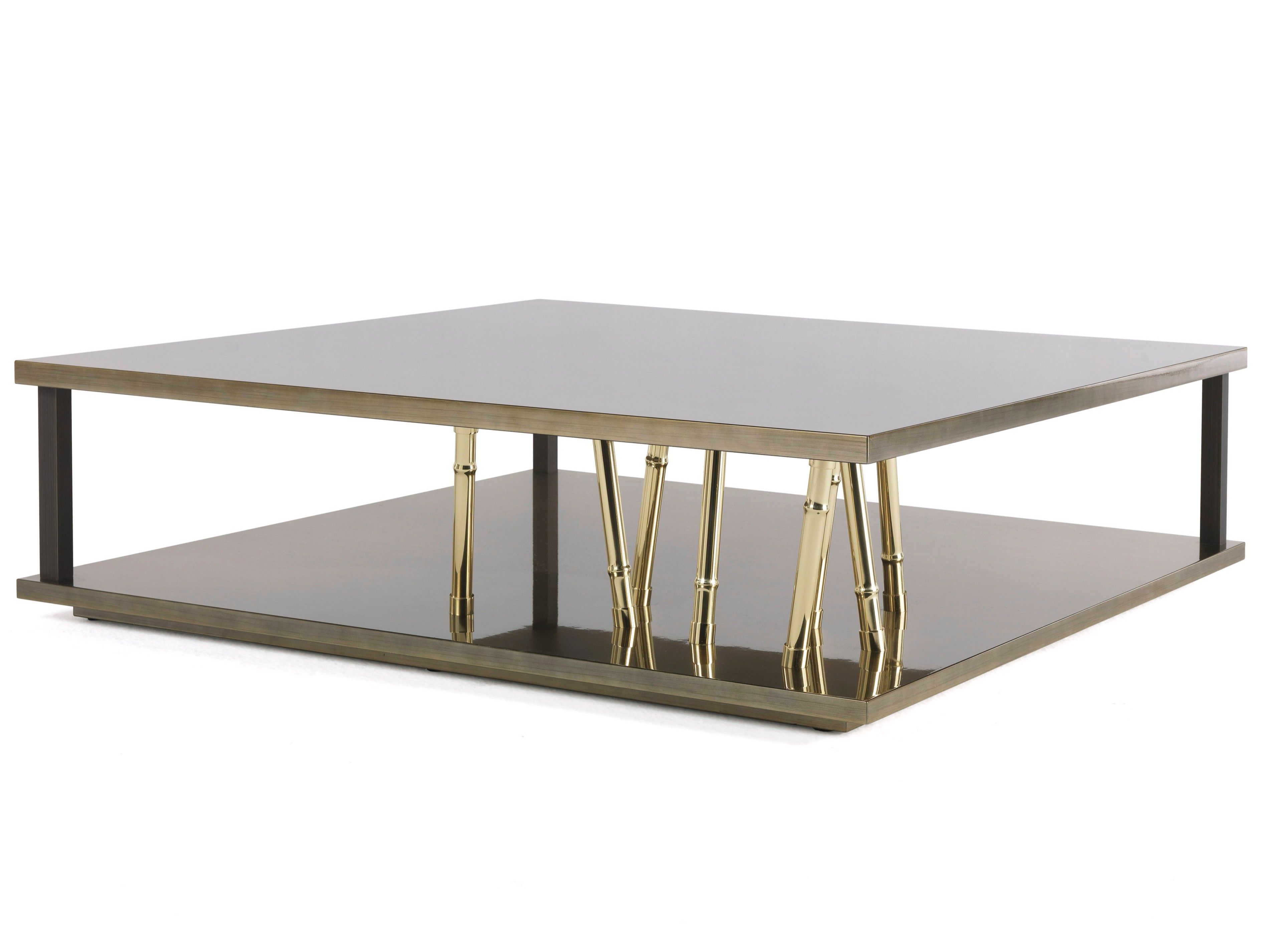 Деревянный квадратный низкий журнальный столик ETRO Home Interiors Taxila ARCH-00092985 - Вид №1