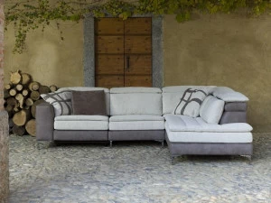 Flexstyle Расслабляющий угловой диван из ткани для 4 человек