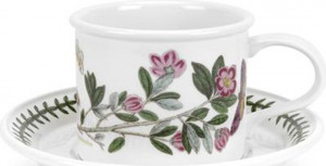 10573834 Portmeirion Чашка чайная с блюдцем Portmeirion Ботанический сад.Рододендрон 200мл, фарфор Фарфор