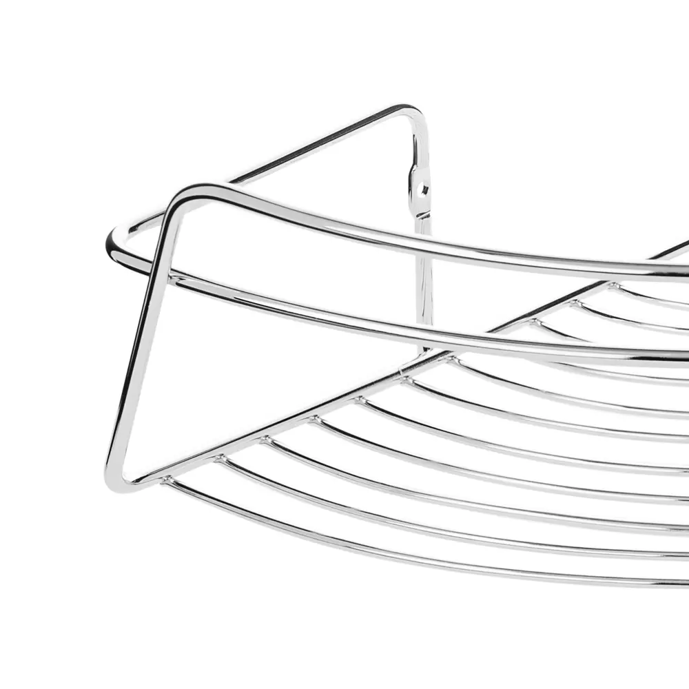 Полка для ванной ЧМЗ Модулус 502-004-01 угловая 22.5x22.5x9.8 см цвет хром STLM-2178160 - Вид №2