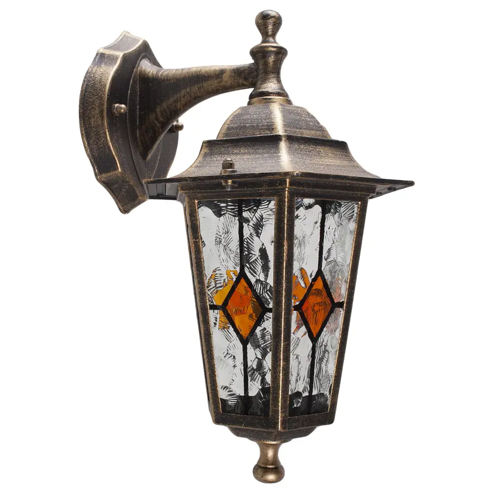 Бра уличное вниз Inspire Tiffany 1xE27х60 Вт, цвет золото STLM-2061709