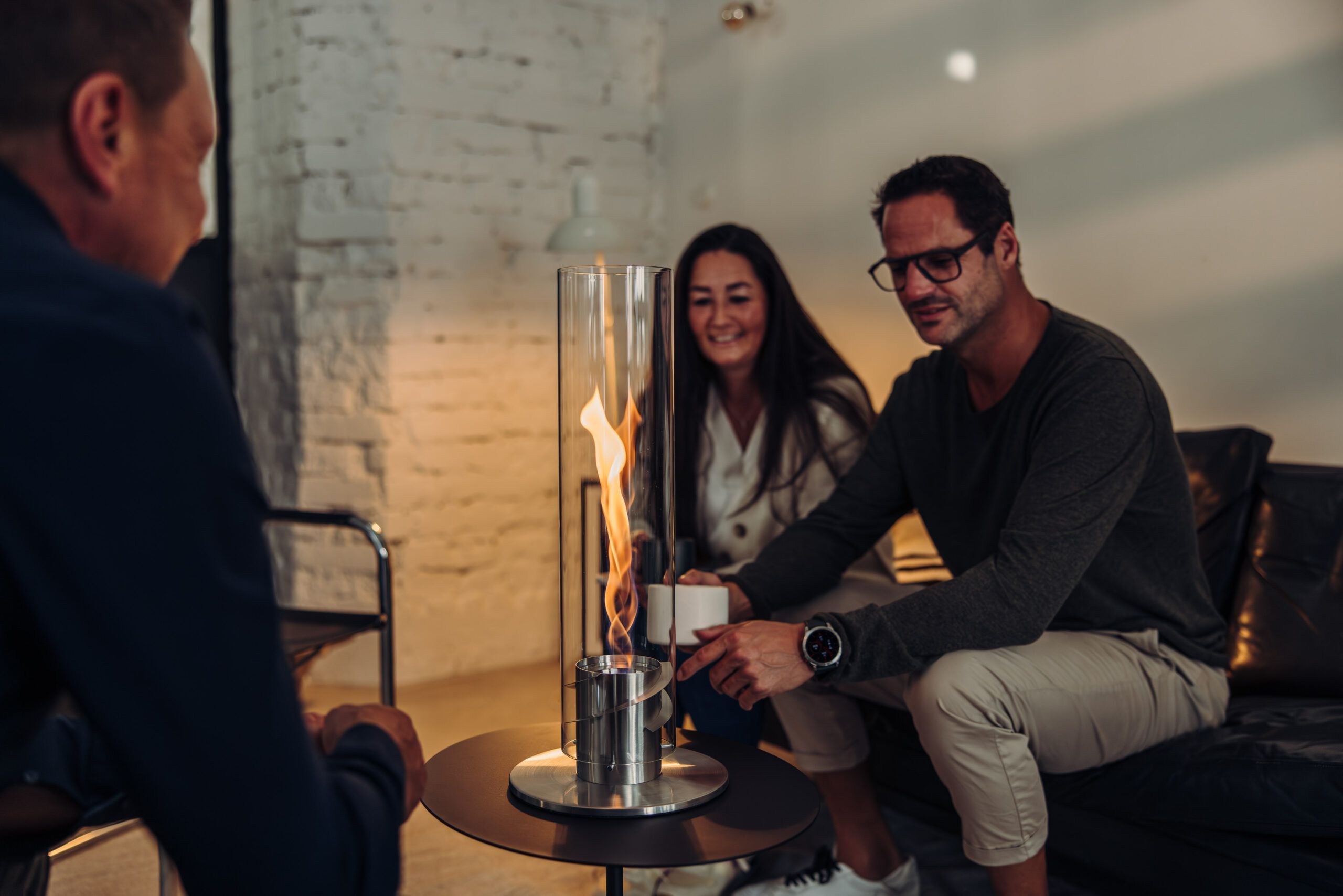 Отдельно стоящий камин из боросиликатного стекла на биоэтаноле höfats Spin ARCH-00067335 - Вид №6