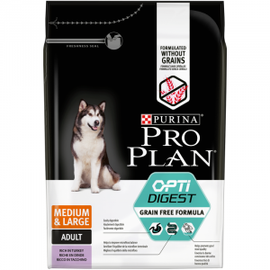 ПР0049079 Корм для собак для средних пород беззерновой индейка сух. 2,5кг Pro Plan