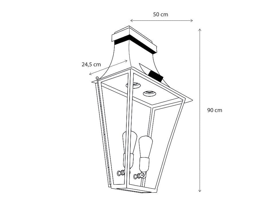 Латунная светодиодная наружная настенная лампа Authentage Lighting GRACIEUZE WALL GRAND ARCH-00055787 - Вид №2