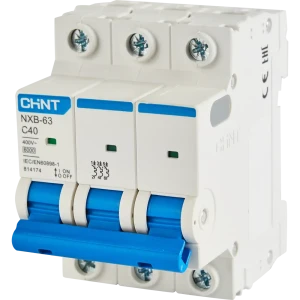 Автоматический выключатель CHINT NXB-63 3P C40 А 6 кА