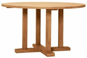 JANUS et Cie Круглый обеденный стол из тикового дерева Arbor