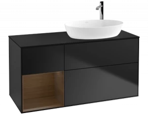 Villeroy&Boch Тумба под раковину Прямоугольная версия F922GNPD Finion Black Matt Lacquer