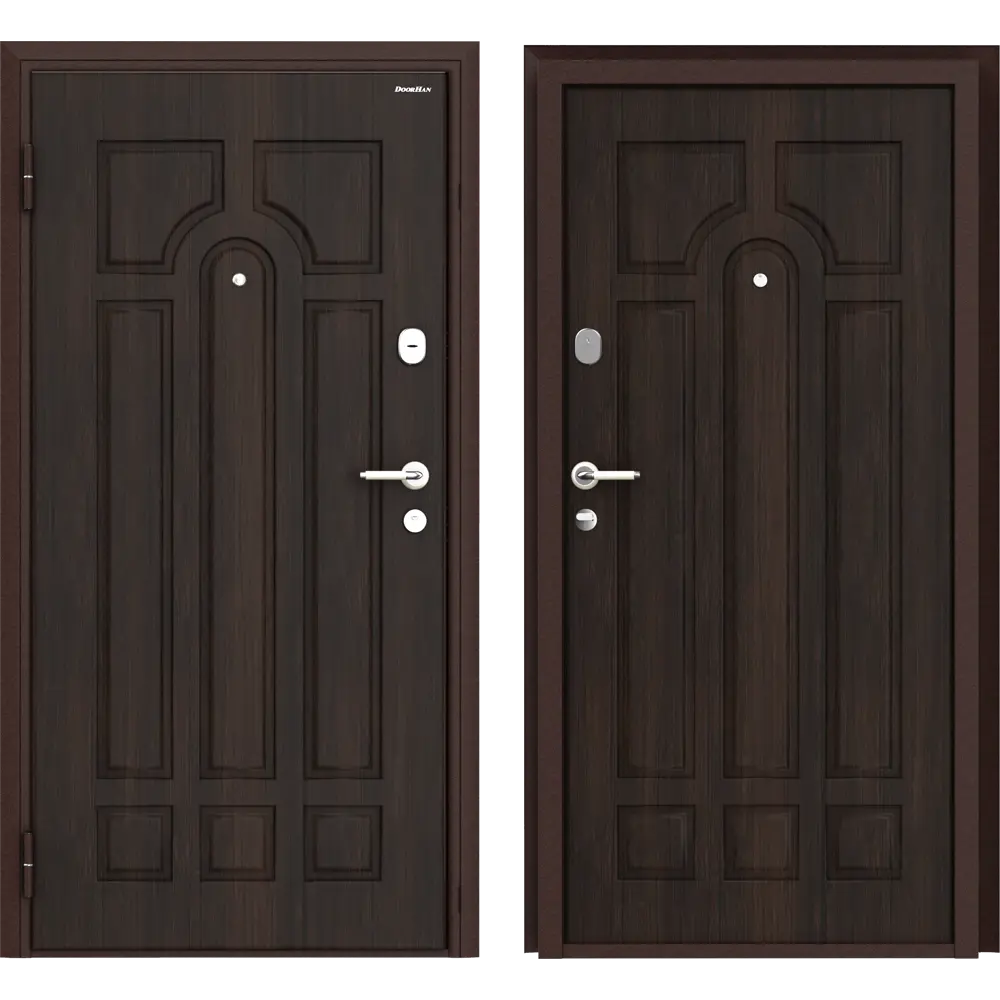 Дверь входная металлическая Премиум 88x205 см левая тик деревянный DOORHAN STLM-2012654