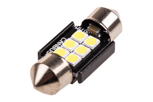 16469257 Автолампа диод T11C5W 12V 6SMD 1-конт 31мм с обманкой Белая Салон, номер S08201438 SKYWAY