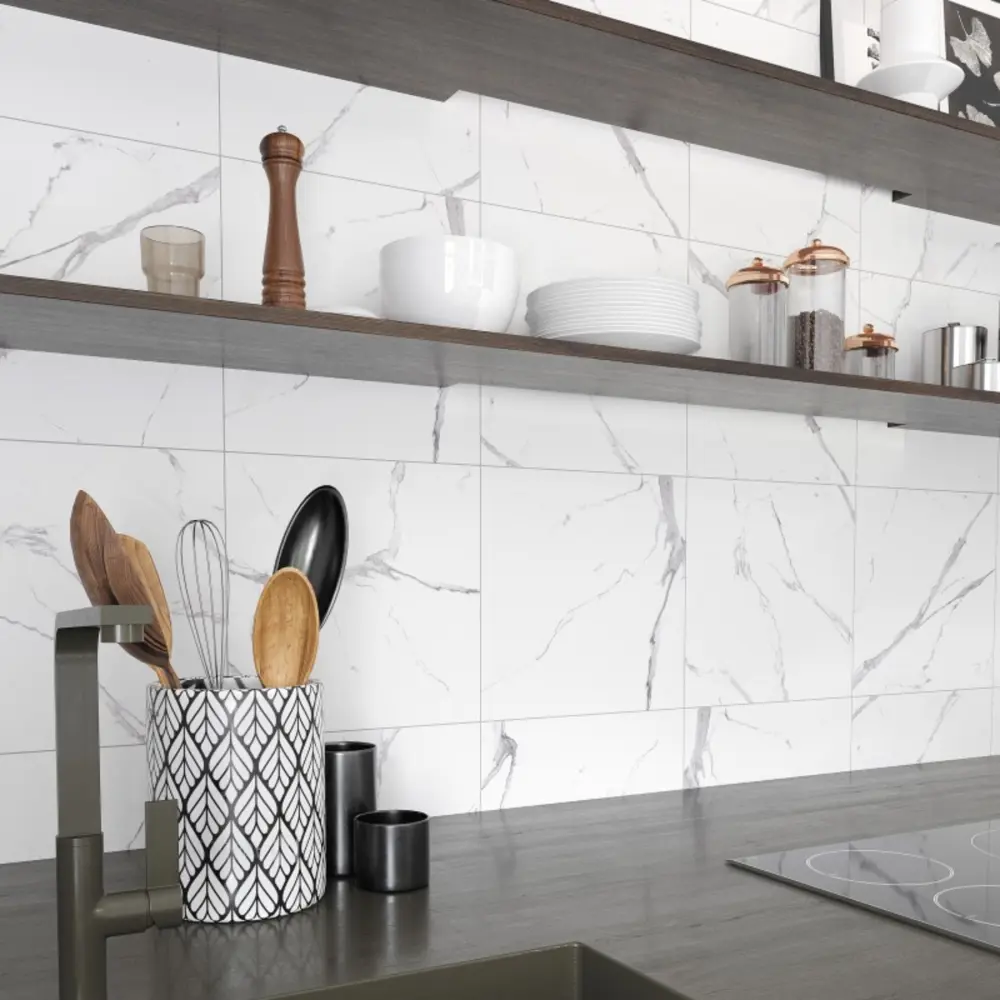 Глазурованный керамогранит Artens Dina 42x42 см 1.58 м² матовый цвет белый STLM-2146414 - Вид №4