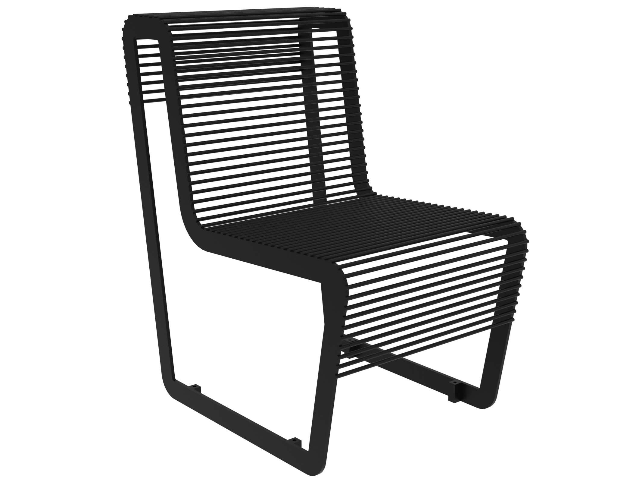 Оцинкованная стальная скамья со спинкой Lazzari Light ARCH-00005945 - Вид №22