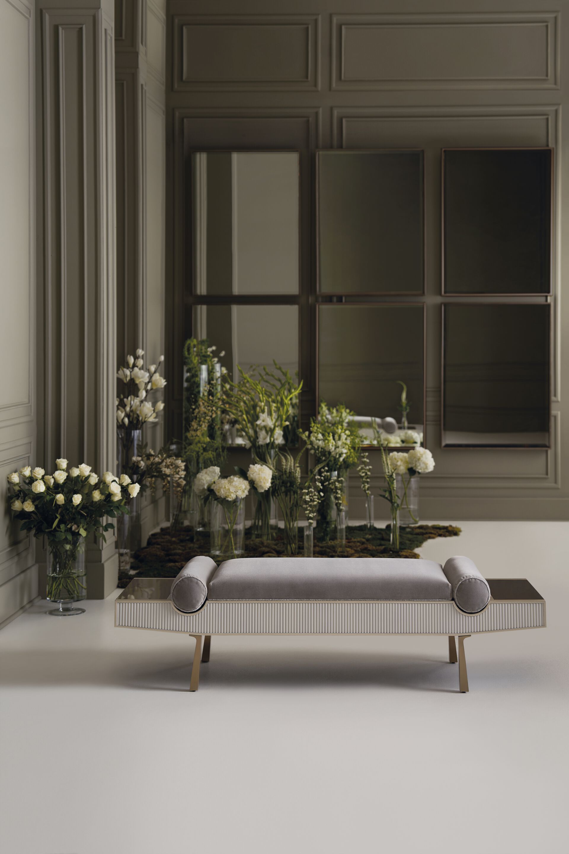 Мягкая скамейка из ткани Caracole ROLL PLAY ARCH-00144400 - Вид №2