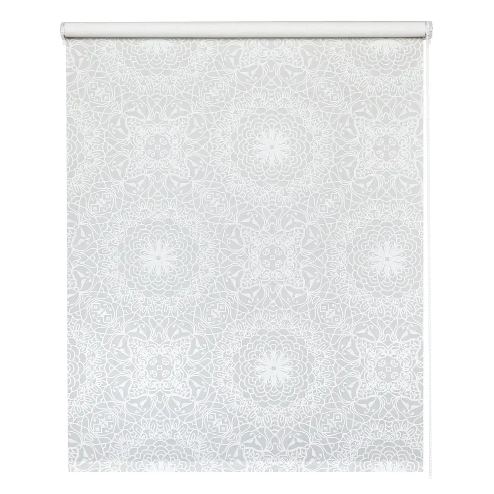 MIAMOZA Рулонная штора Калейдоскоп - белая элегантность для вашего интерьера 84589264 STLM-0052531