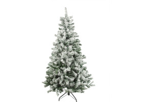 16029653 Ель Flock Tree Promo PVC Hinged 150 см 164150 Royal Christmas