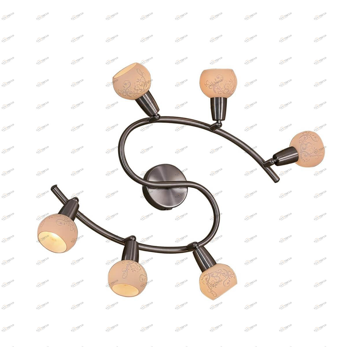 Спот настенный белый на 6 ламп Citilux "Соната" CL520161 CITILUX СОНАТА ХРОМ 00-3891029 Белый 