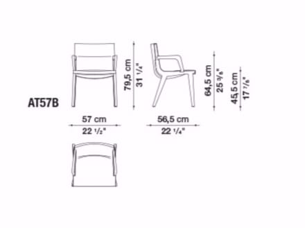 Кожаный стул с подлокотниками Maxalto Acanto ARCH-00084955 - Вид №2