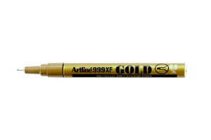 16307116 Маркер краска металлик с тонким наконечником 0,8мм 999XF, золотой EK999XF-305 Artline
