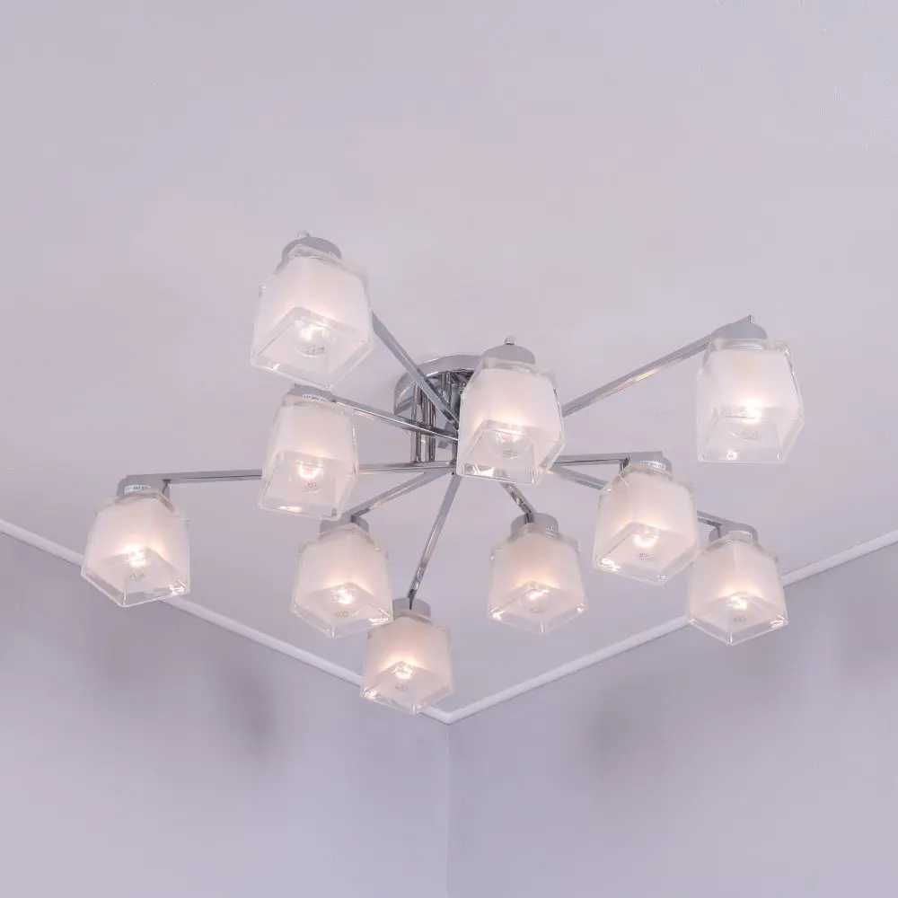 Люстра потолочная Choza 6210-10 10 ламп E27 60 Вт SCHAFFNER STLM-2106923 - Вид №3