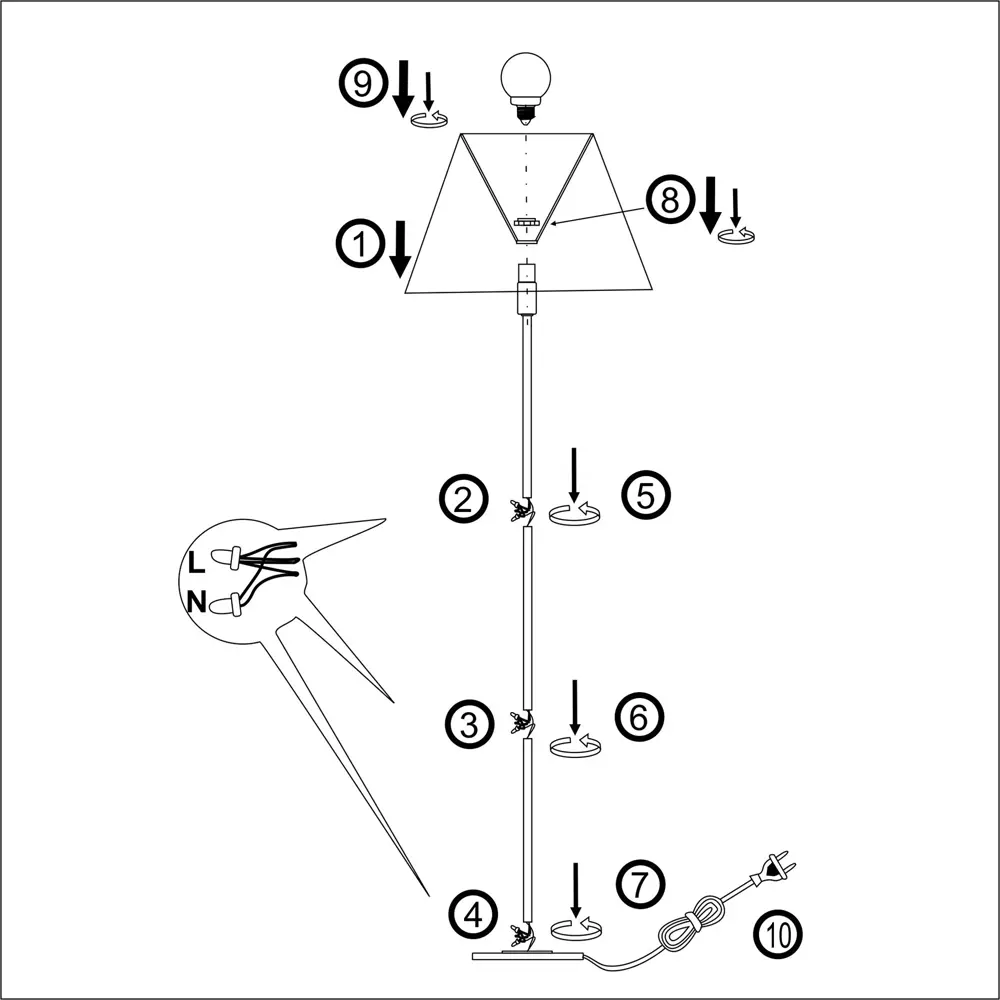 Торшер РОССВЕТ Мотив - элегантное освещение в неоклассическом стиле 89425943 STLM-1570852 - Вид №10