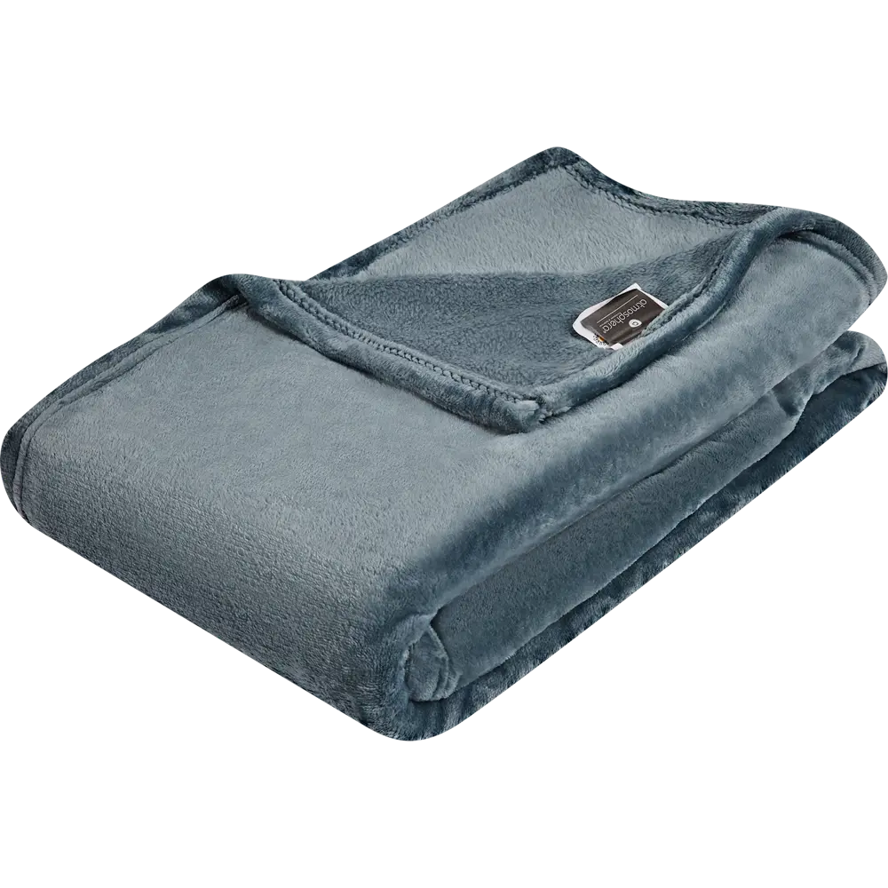 Плед Smile 125x150 см фланель цвет синий Atmosphera STLM-2147185 - Вид №2