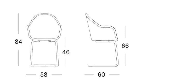Консольное кресло Lloyd loom с подлокотниками Vincent sheppard Аврил ARCH-00112697 - Вид №2