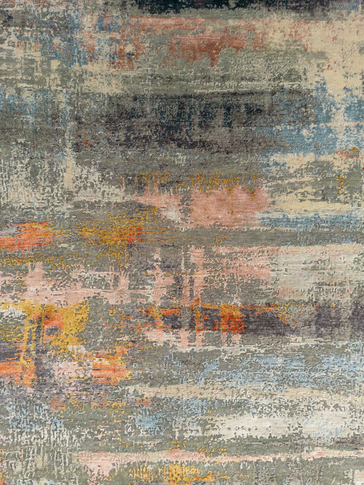 Бамбуковый шелковый ковер ручной работы Mantellassi 1926 MULTICOLOR LIGHT ARCH-00138606 - Вид №1