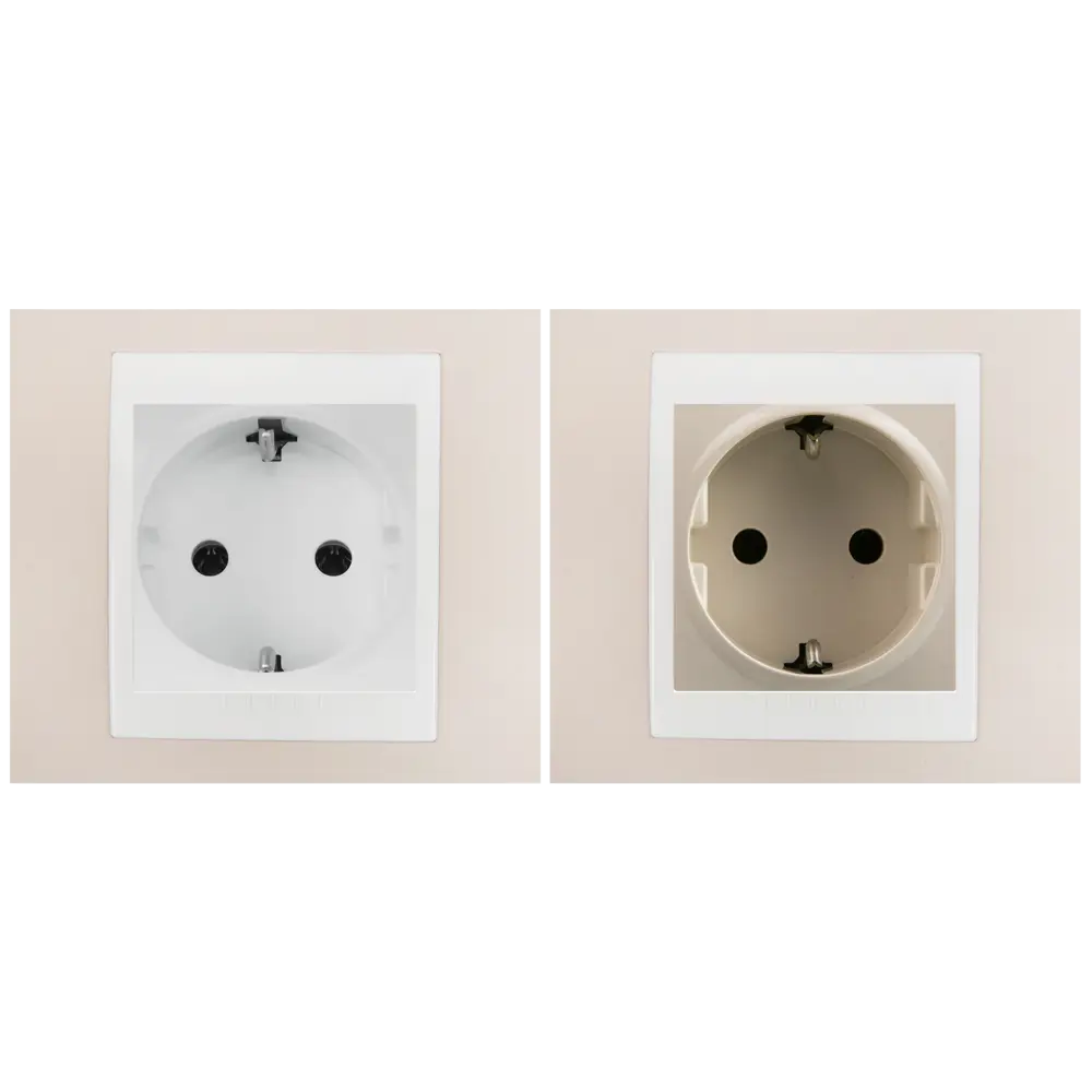 Рамка для розеток и выключателей Systeme Electric Unica 1 пост, цвет песчаный/белый STLM-2174172 - Вид №1