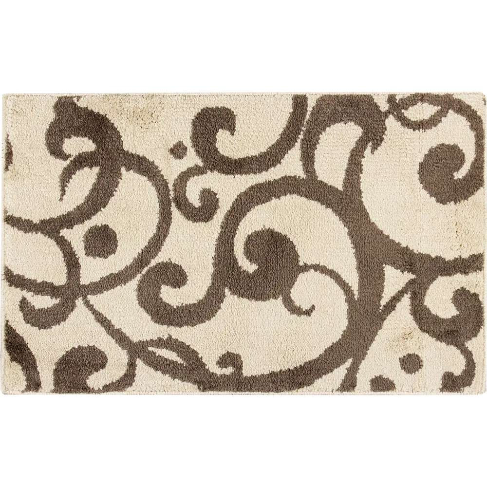 Коврик для ванной комнаты «Узоры» 50х80 см цвет коричневый MR PENGUIN STLM-2136218