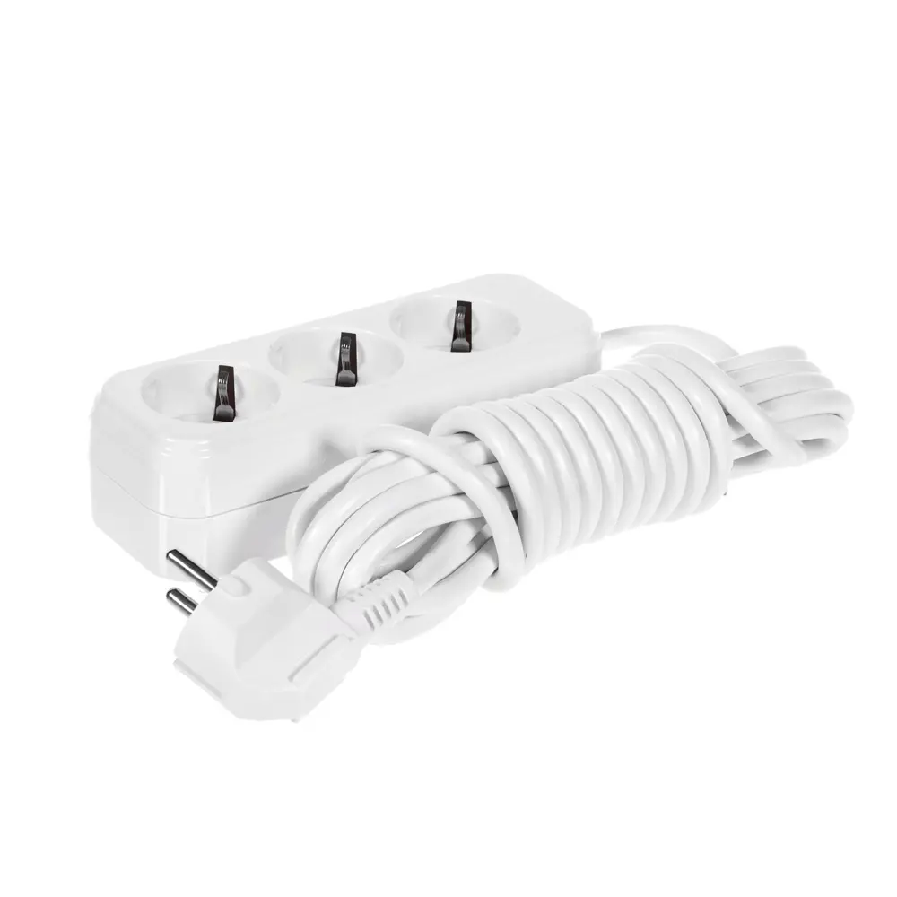 Удлинитель с заземлением Lezard, 3 розетки, 5 м STLM-2002942