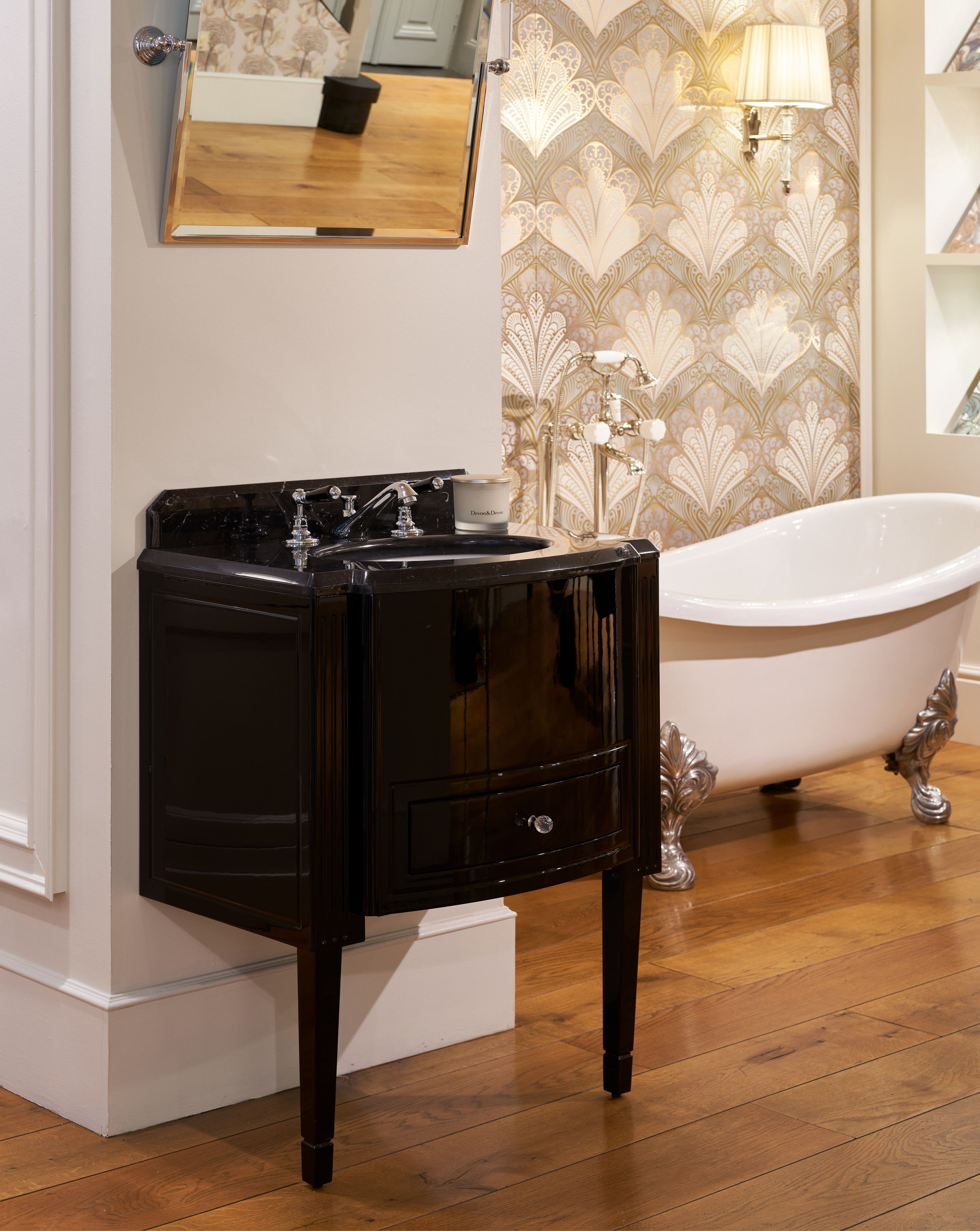 Умывальник с выдвижными ящиками с мраморной столешницей Devon&Devon Domino ARCH-00098496 - Вид №3