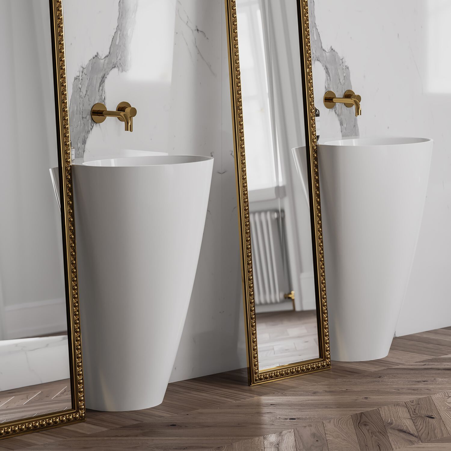 Отдельно стоящая раковина из композитного материала OMNIRES SIENA M+ SIENAUW ARCH-00105574 - Вид №7