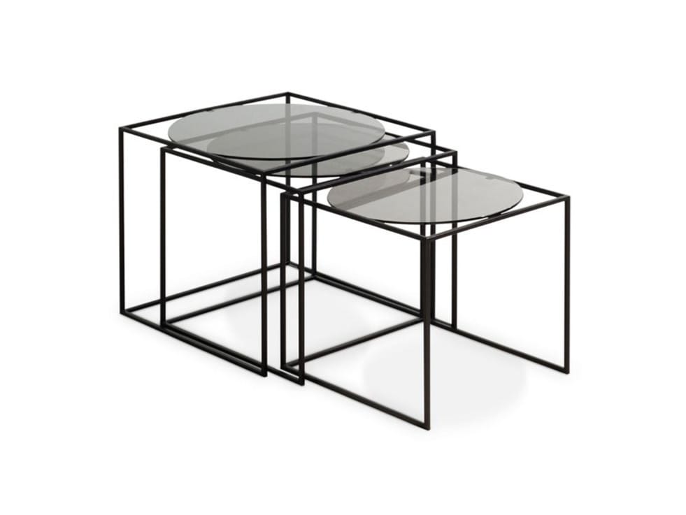 Квадратный металлический журнальный столик ROCHE BOBOIS G3 ARCH-00012807 - Вид №1