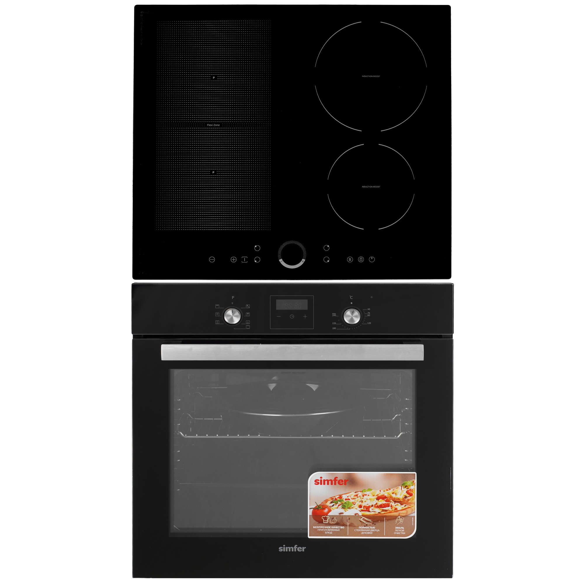 9280245 Духовой шкаф электрический Simfer B6ES58016 + Варочная поверхность индукционная Simfer H60I74S006 STDN-0121239