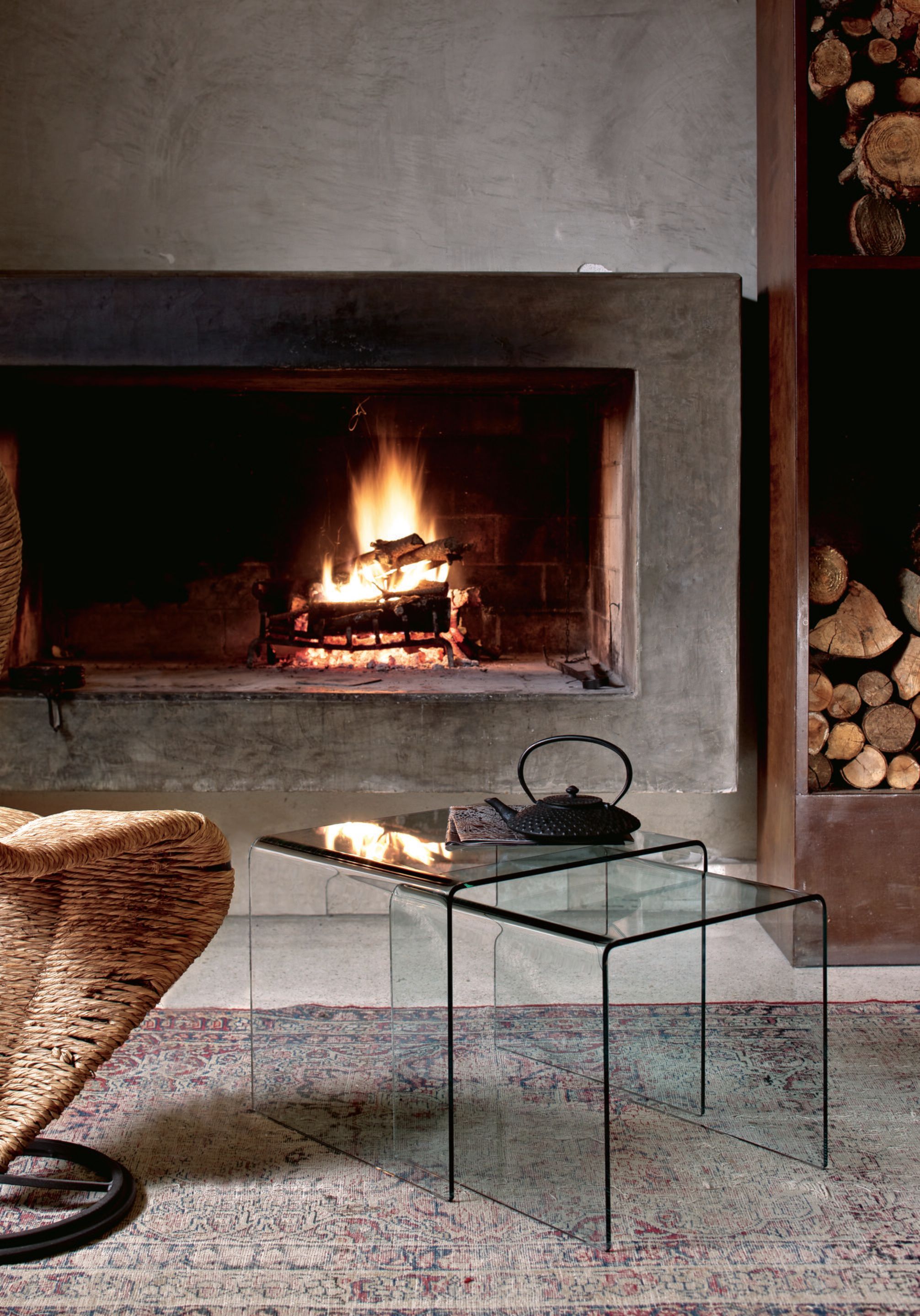 Низкий Хрустальный журнальный столик Bontempi Casa IGLOO ARCH-00018687 - Вид №2