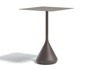 Высокий квадратный керамический садовый стол с верхней частью HPL