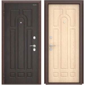 Дверь входная металлическая Оптим 88x205 см левая цвет белый дуб